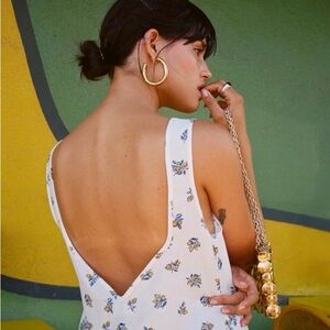 Ciao Lucia Florentina White Floral Backless Dress